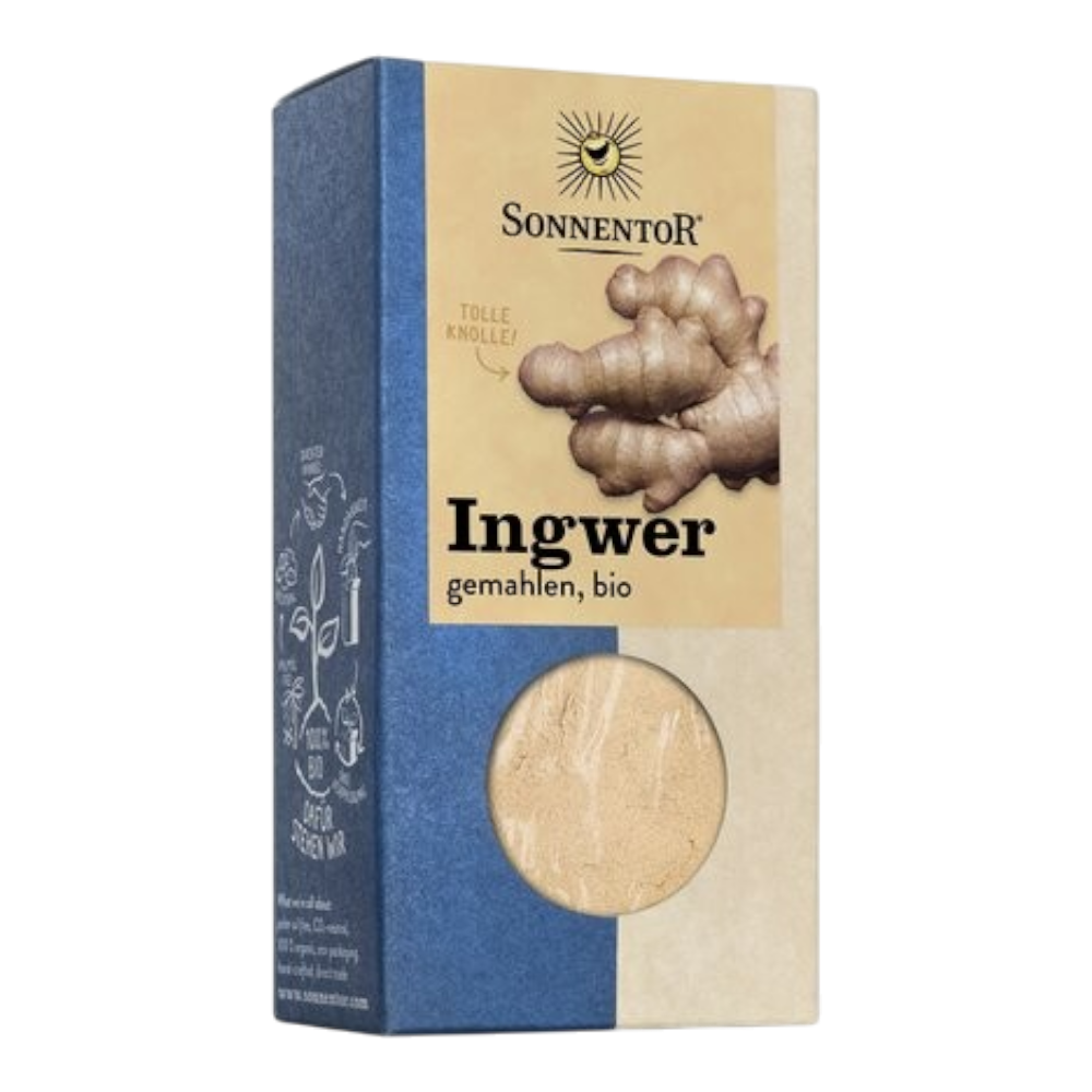 Sonnentor Ingwer gemahlen 30g Bio-Gewürz in nachhaltiger Verpackung für asiatische Küche und Desserts