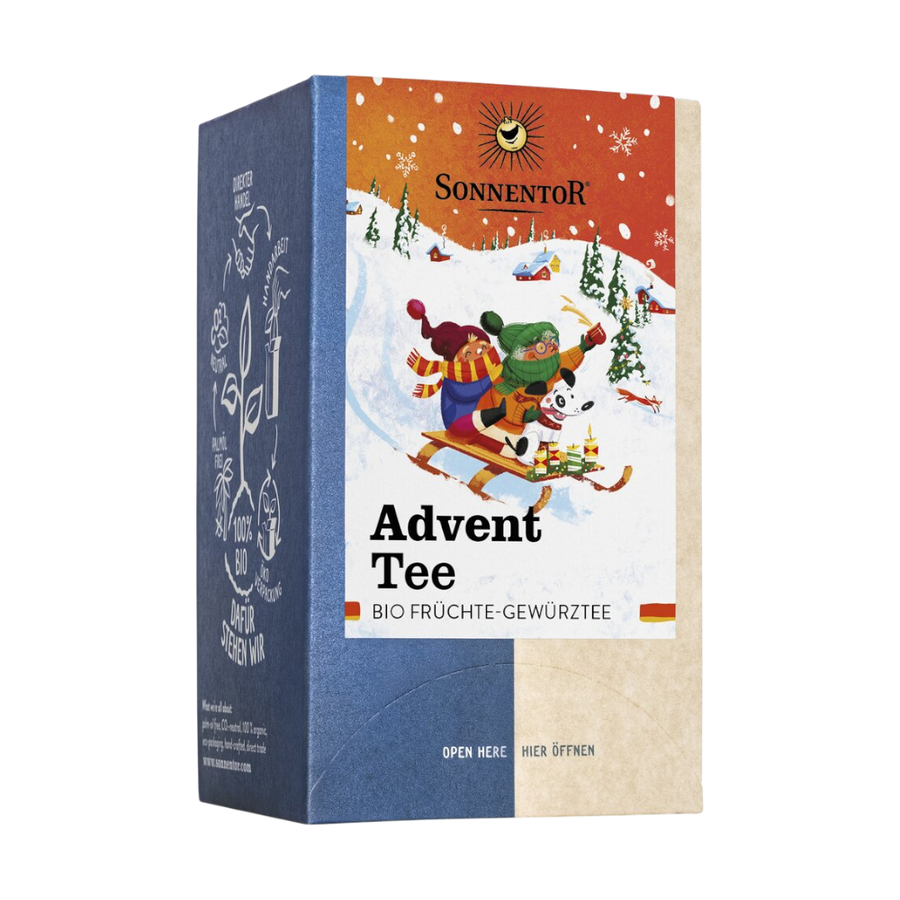 Sonnentor Advent Tee Bio-Früchte-Gewürzteemischung mit Vanilleextrakt für festliche Vorweihnachtszeit