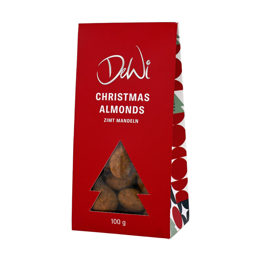 DeWi Zimt Mandeln - hochwertige Mandeln in Vollmilchschokolade mit aromatischem Zimt für weihnachtlichen Genuss