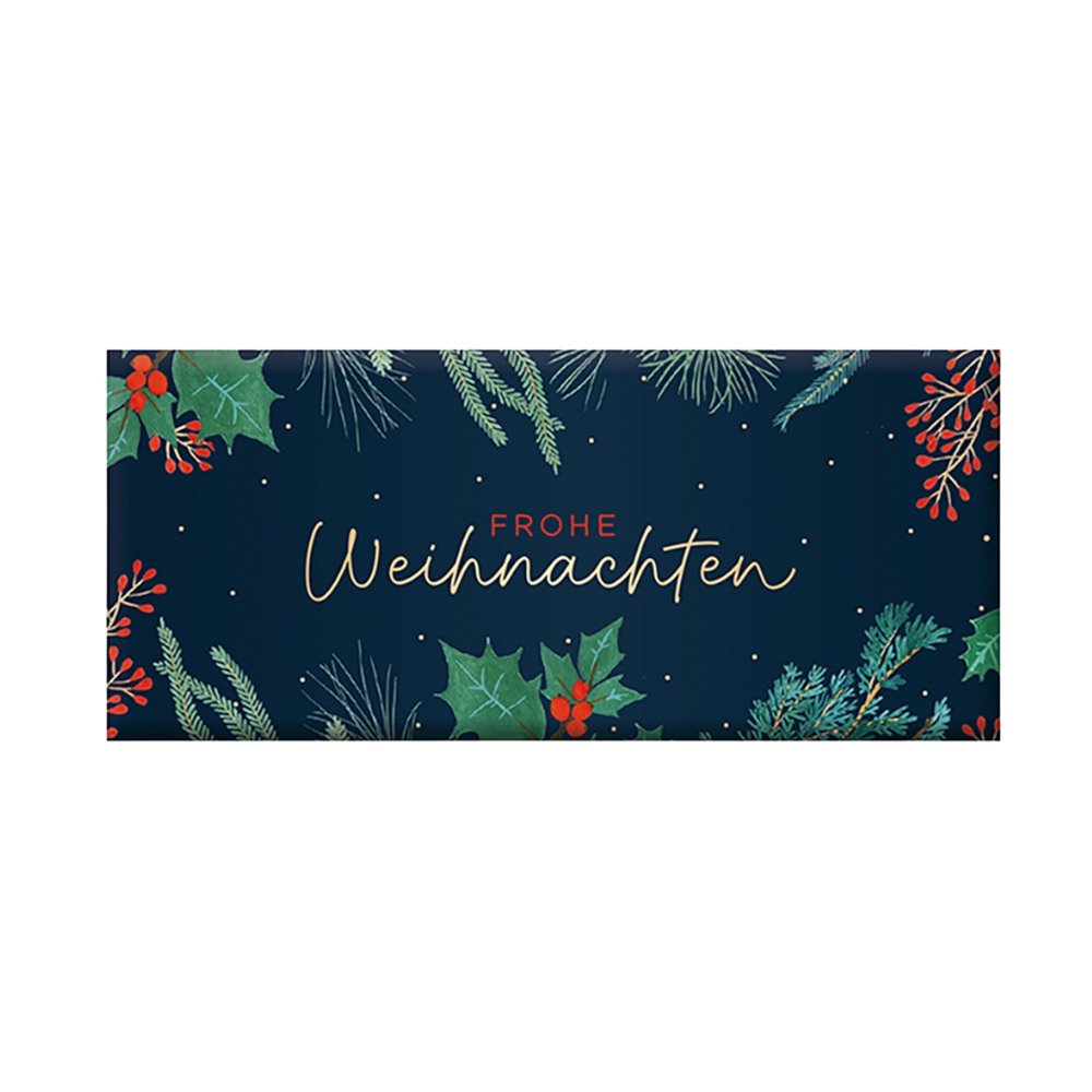 Grafik Werkstatt, Schokolade Frohe Weihnachten, 30g