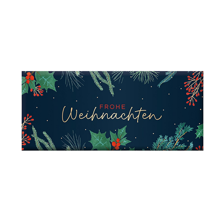 Grafik Werkstatt, Schokolade Frohe Weihnachten, 30g
