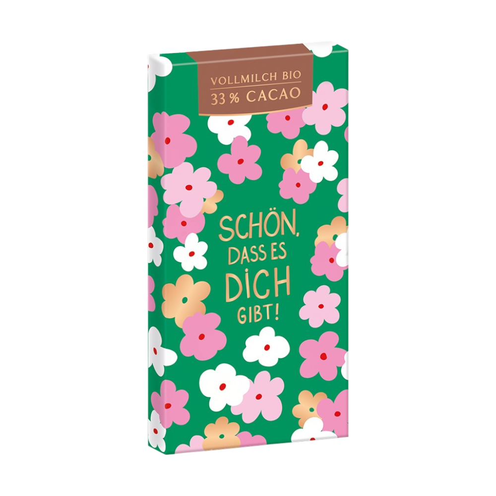 Grafik Werkstatt, Schokolade "Schön, dass es dich gibt" 80g