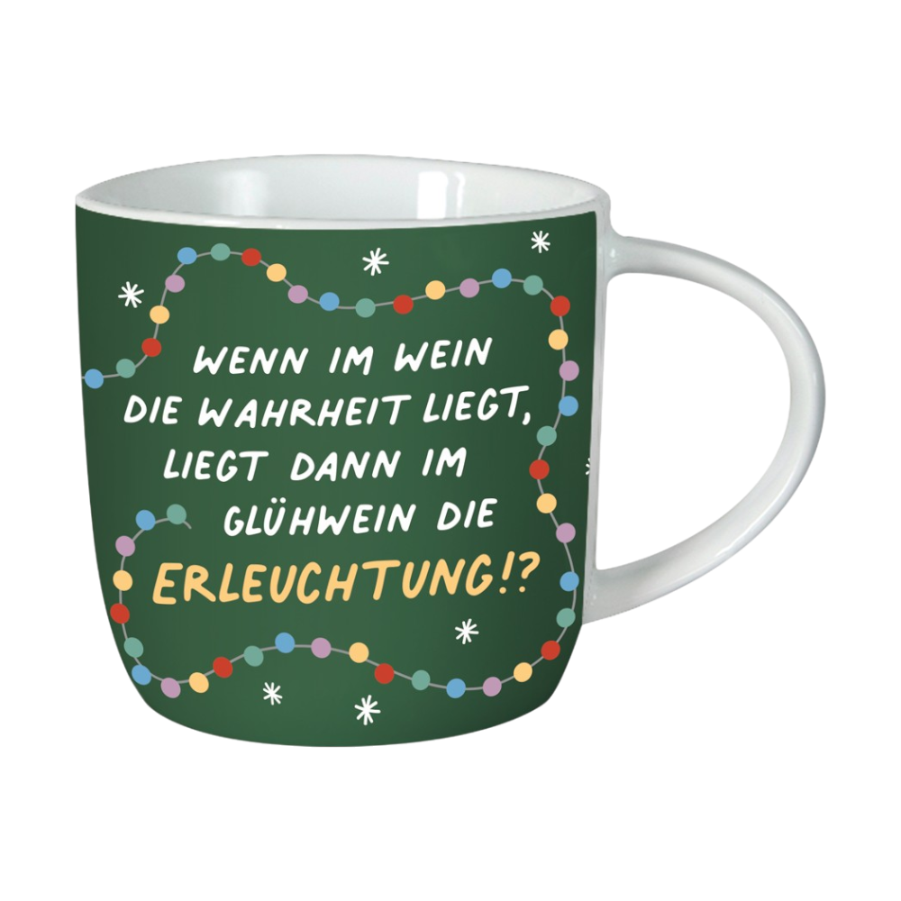 Grafik Werkstatt, Tasse Gute Laune Weihnachten Erleuchtung