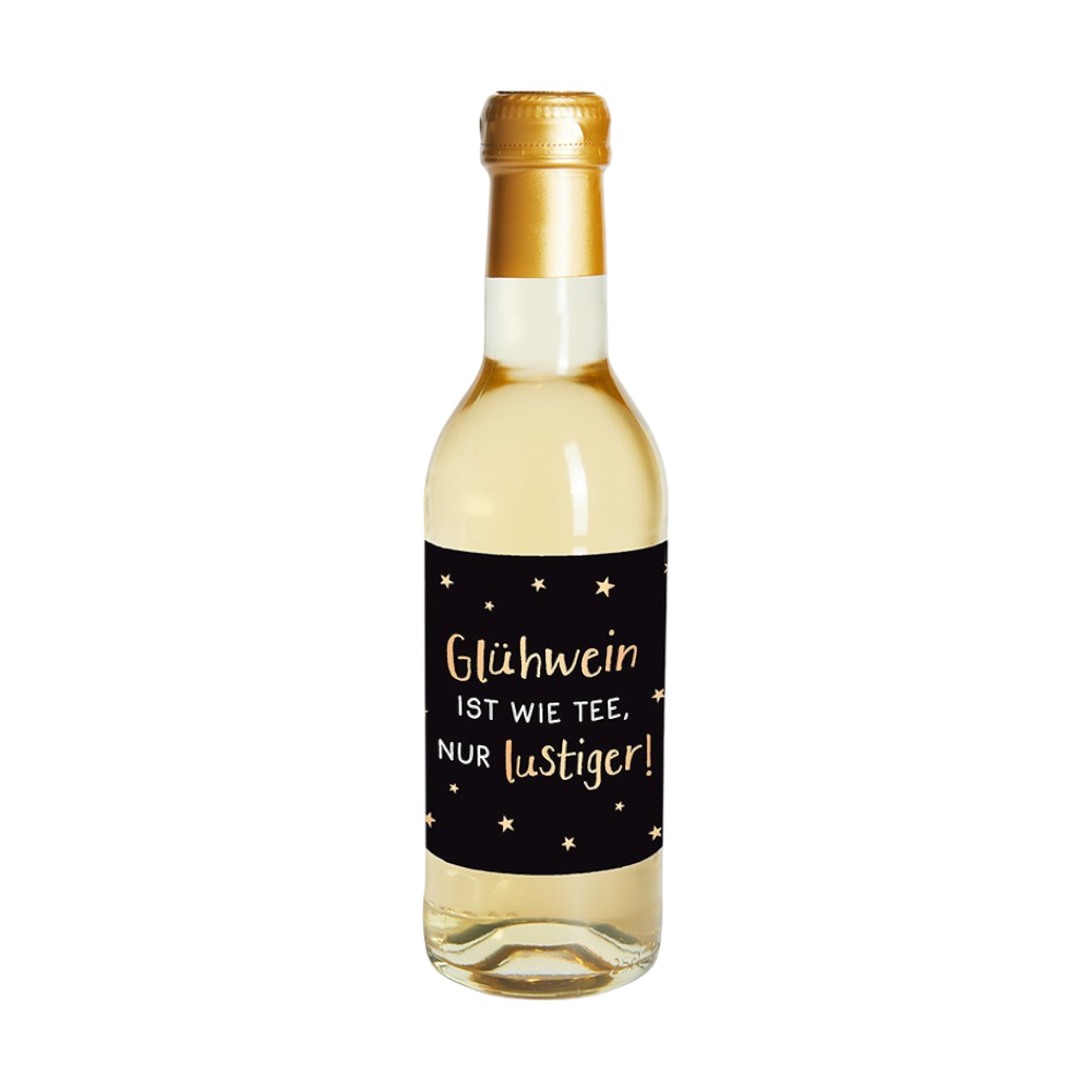 Grafik Werkstatt, Glühwein-Flasche Glühwein ist ..., 0,25 l