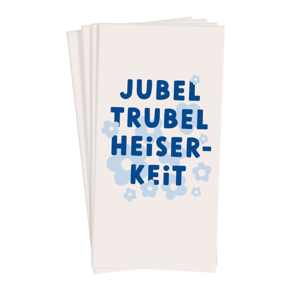 Grafik Werkstatt, Papiertaschentücher Jubel Trubel ...