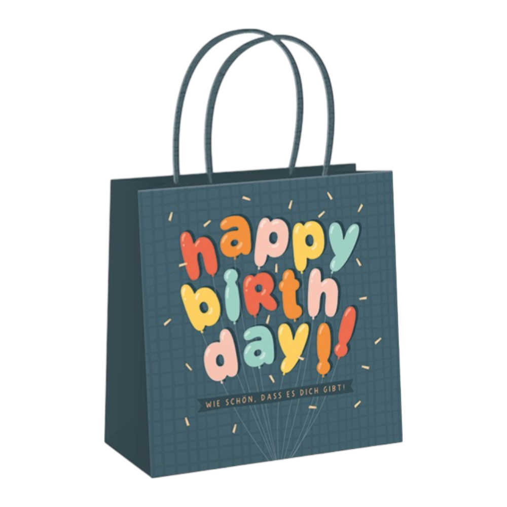 Grafik Werkstatt, Geschenktüte klein - Happy Birthday...