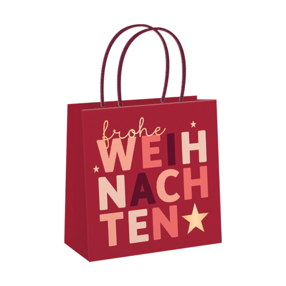 Festliche kleine Geschenktüte Weihnachten