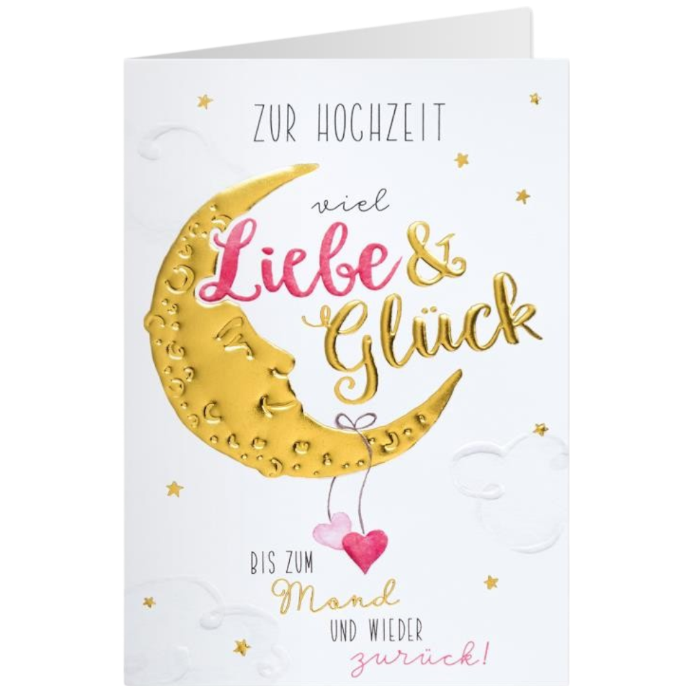 GRUSS&CO, Grußkarte GOLD de 31 h Hochzeit