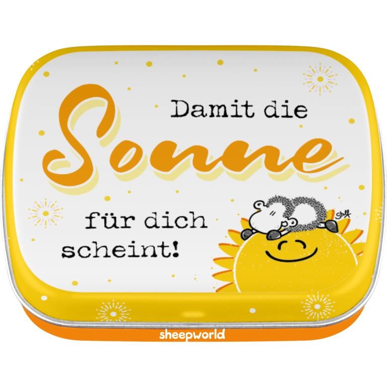 Sheepworld, Mintdose 58160 Männer Motiv »Sonne«