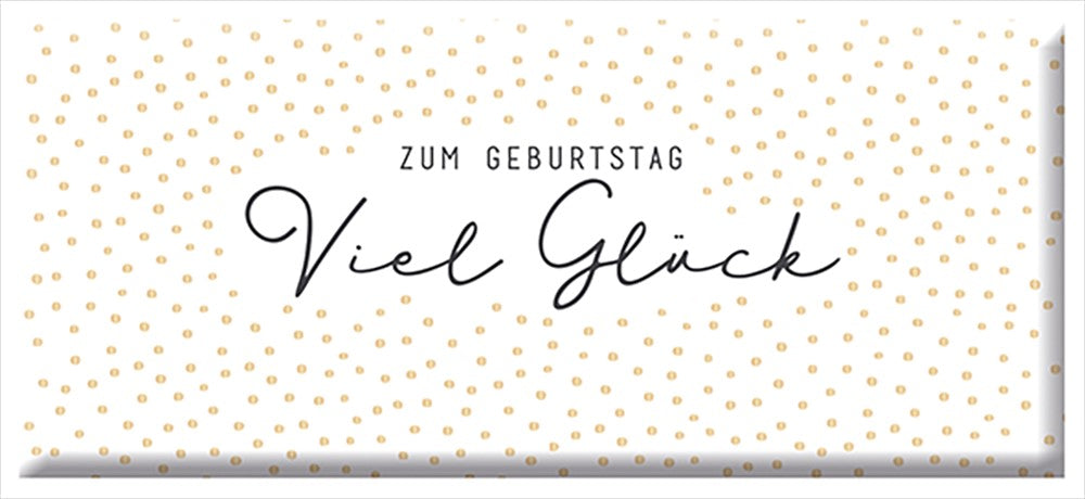 Schoko, Zum Geburtstag Goldveredelung, 30g