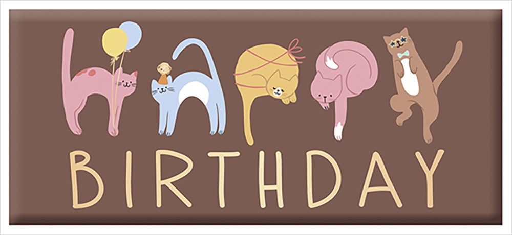 Schoko, Happy Birthday Katzen, 30g