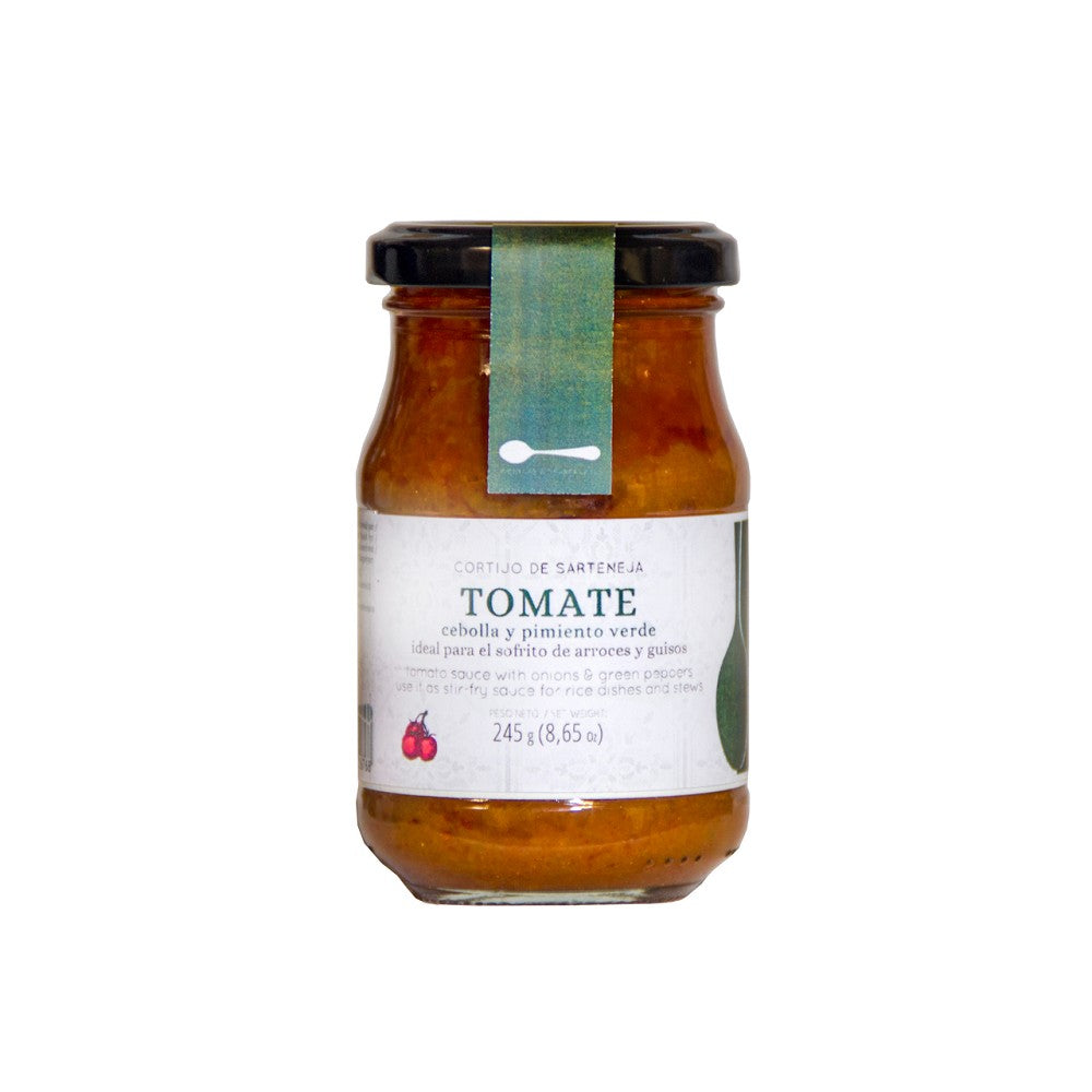 Cortijo de Sartenja, Tomate cebola y pimiento verde, 245 g