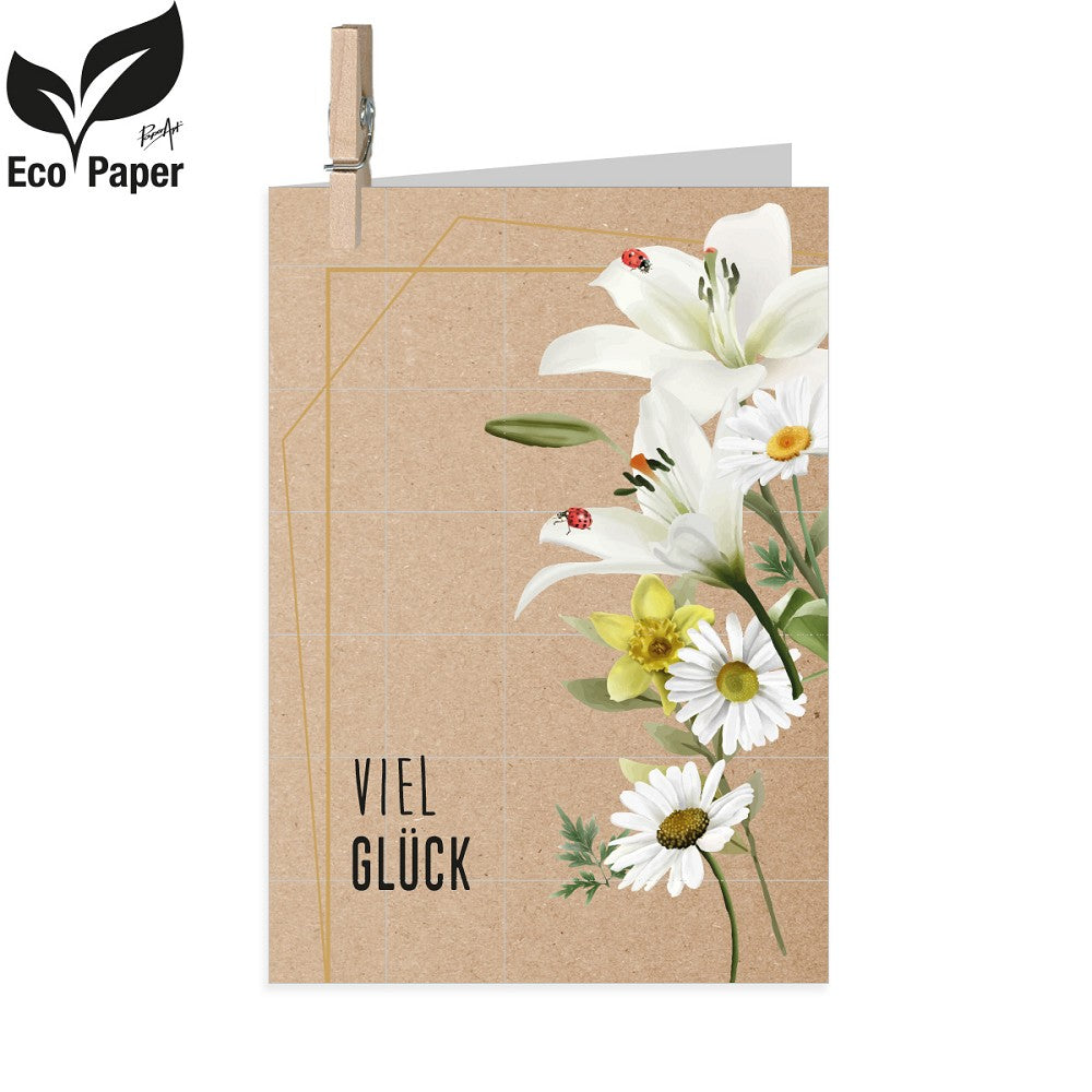 PaperArt, Geschenkkarte "Viel Glück"