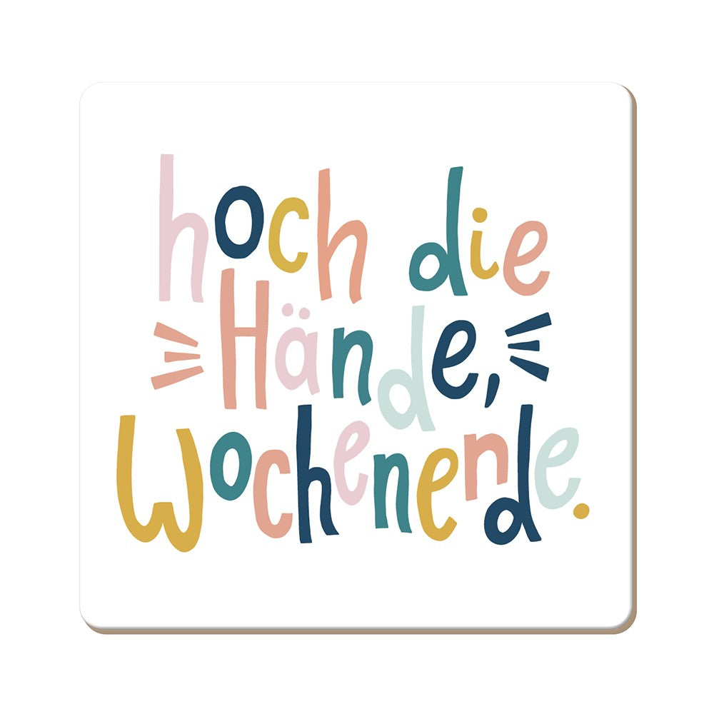 Grafik Werkstatt, Untersetzer Hoch die Hände