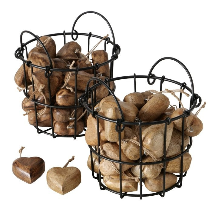 Dekoanhänger Vali, Holzherz, 2 Varianten