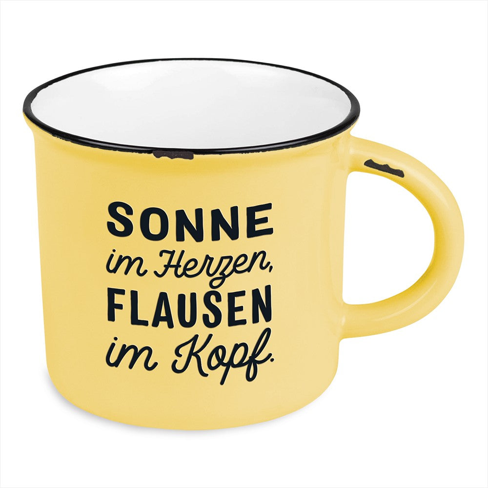 Becher Vintage Sonne im Herzen