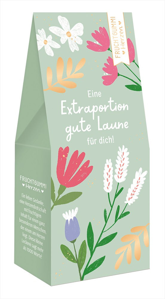 Fruchtgummi-Herzen, Extraportion gute Laune, 70g