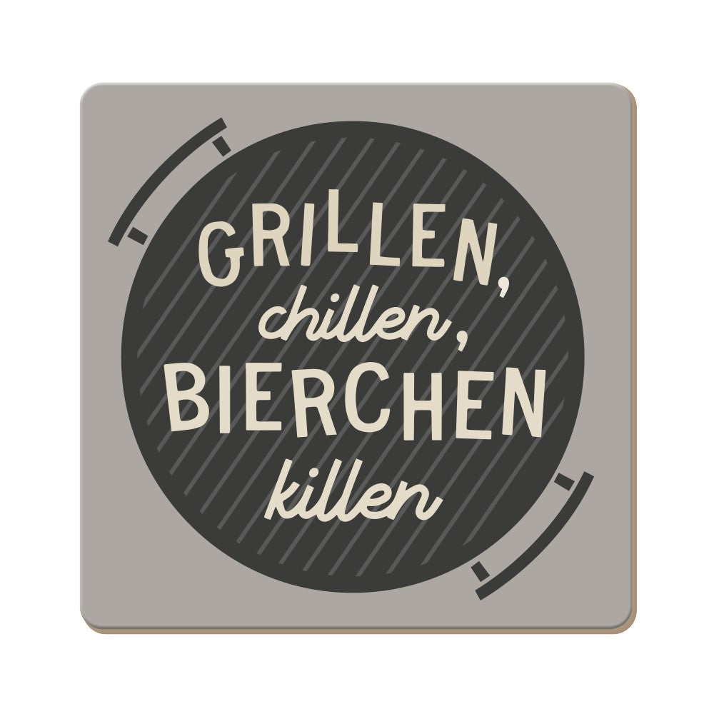 Grafik Werkstatt, Korkuntersetzer Grillen