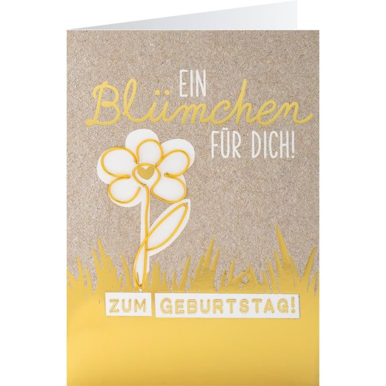 GRUSS & CO, Grusskarte DRAHT de 05 h - Geburtstag