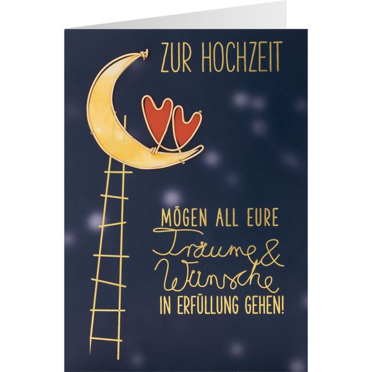 GRUSS & CO, Grusskarte DRAHT de 38 h - Hochzeit