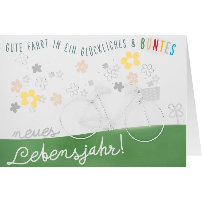 GRUSS & CO, Grusskarte DRAHT de 16 q - Geburtstag