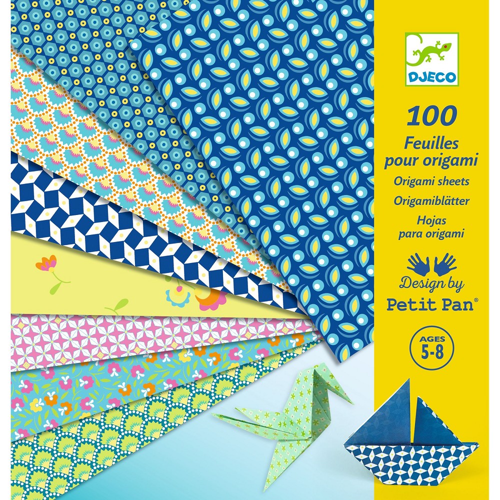 Djeco, Papierkreation - Natsu - 100 Origamiblätter DJ9304