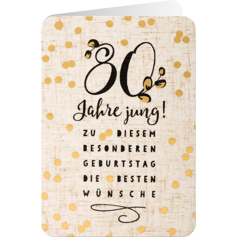 GRUSS & CO, Grußkarte 91431 LEINEN de 07 - Geburtstag