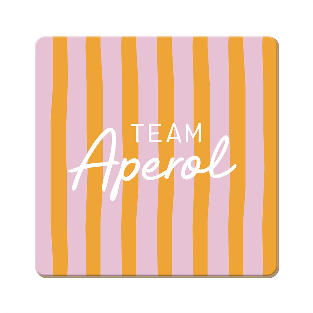 Grafik Werkstatt, Korkuntersetzer Team Aperol