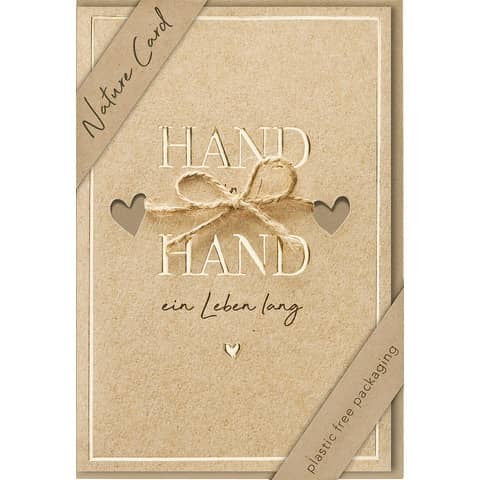 Billet zur Hochzeit, Hand in Hand ein Leben lang