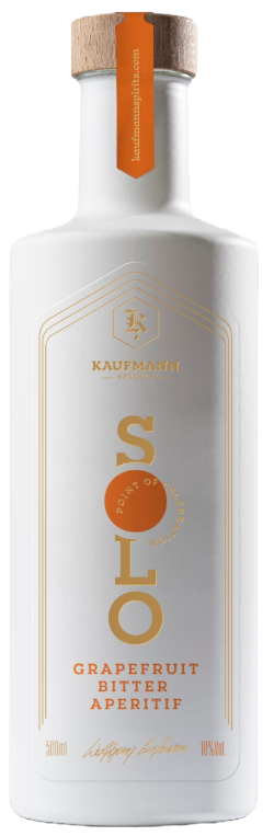 Kaufmann Spirits, SOLO Aperitif Grapefruit Bitter, 0,5 l