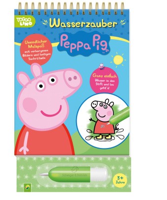 Peppa Pig Wasserzauber Malbuch mit Wassertankstift, ab 3 Jahre. Magisches Malbuch jetzt bestellen!