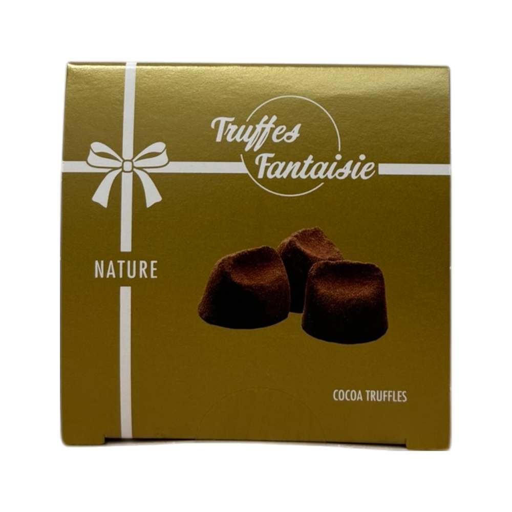 Truffes Fantaisie Nature - Kakaokonfekt 50g mit fettarmem Kakaopulver und Kakaomasse für intensiven Kakaogeschmack