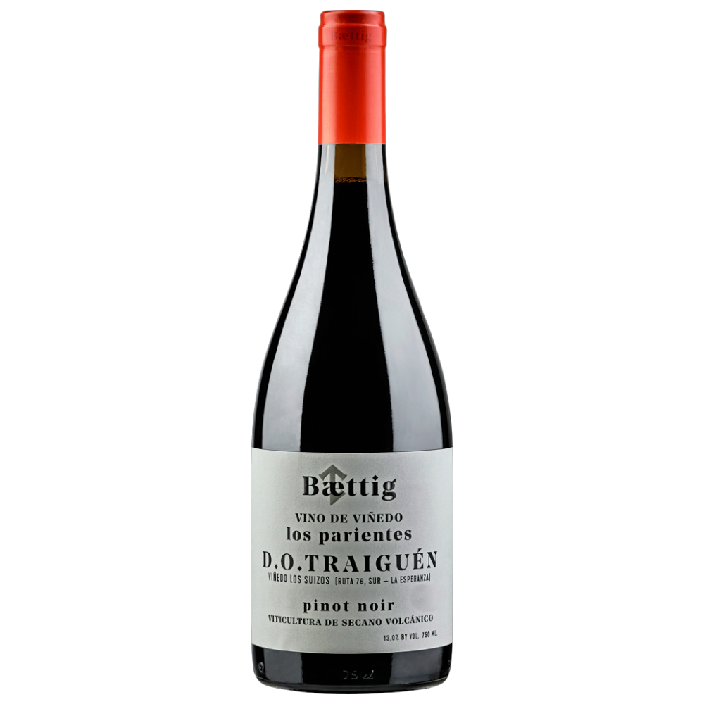 Baettig Vino de Vinedo Los Parientes Pinot Noir 2023 - chilenischer Premium-Pinot Noir aus vulkanischem Terroir mit französischen Klonen und burgundischer Vinifikation