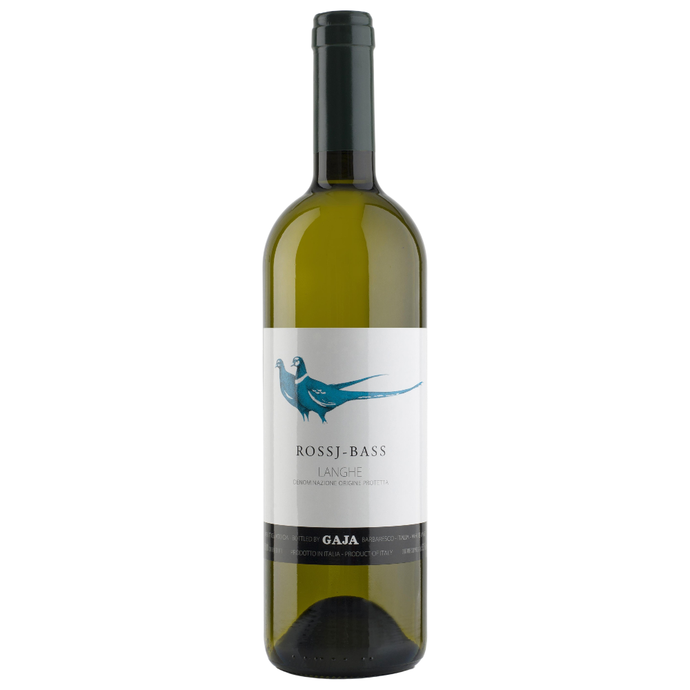 Gaja Rossj-Bass Langhe DOP 2024 - goldgelber Weißwein aus dem Piemont mit Barrique-Ausbau