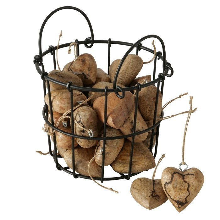 Dekoanhänger Percha, Herz, L 5,00 cm, H 5,00 cm - Weinatelier Agnes