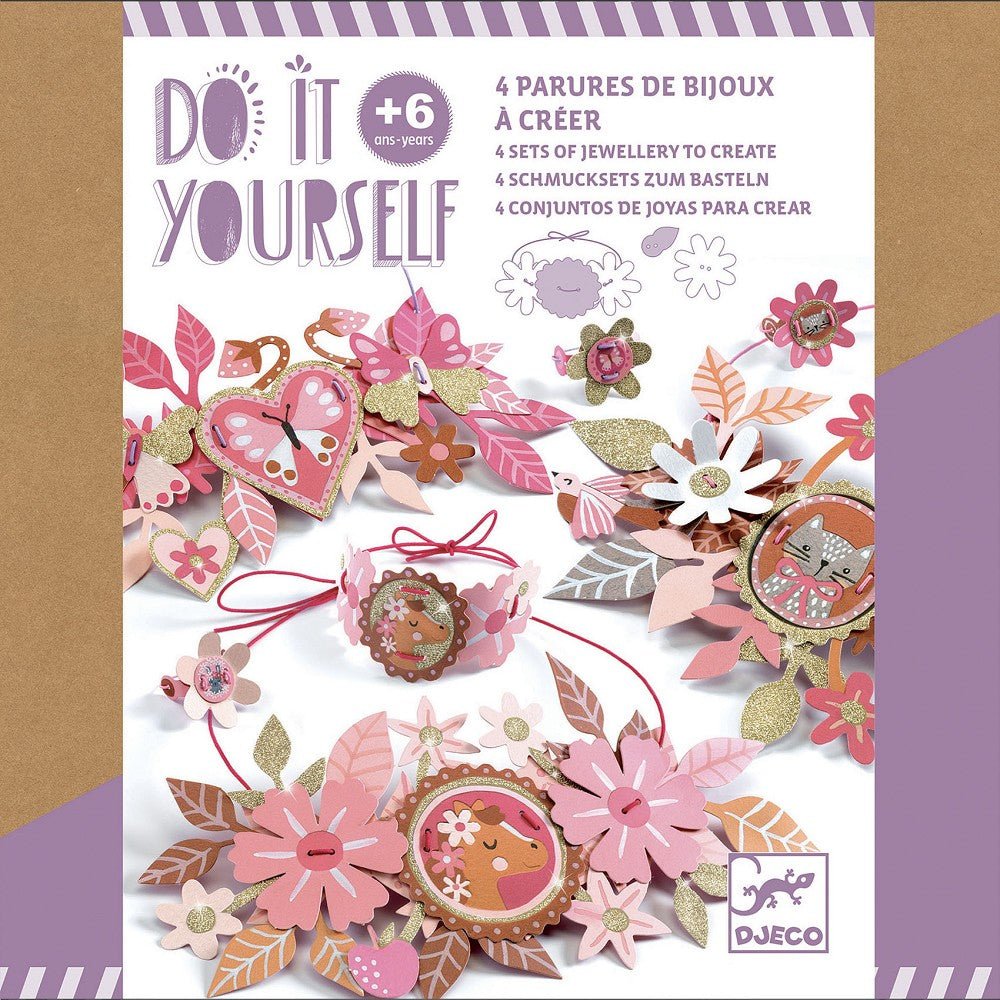 Djeco, Schmucksets zum Basteln - Zarte Medaillons DJ07958 - Weinatelier Agnes