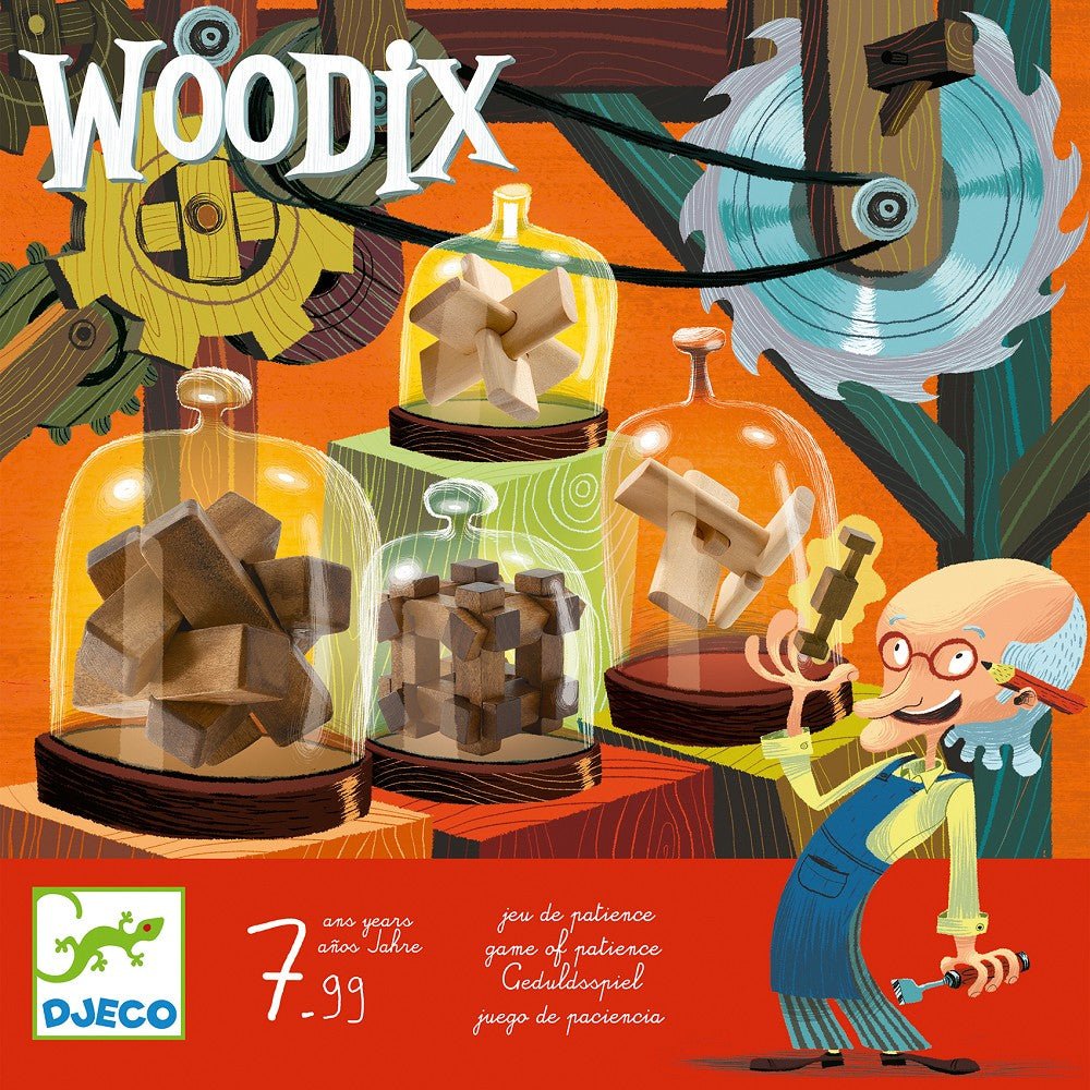 Djeco, Woodix Holzpuzzle - Logikspiel DJ08464 - Weinatelier Agnes