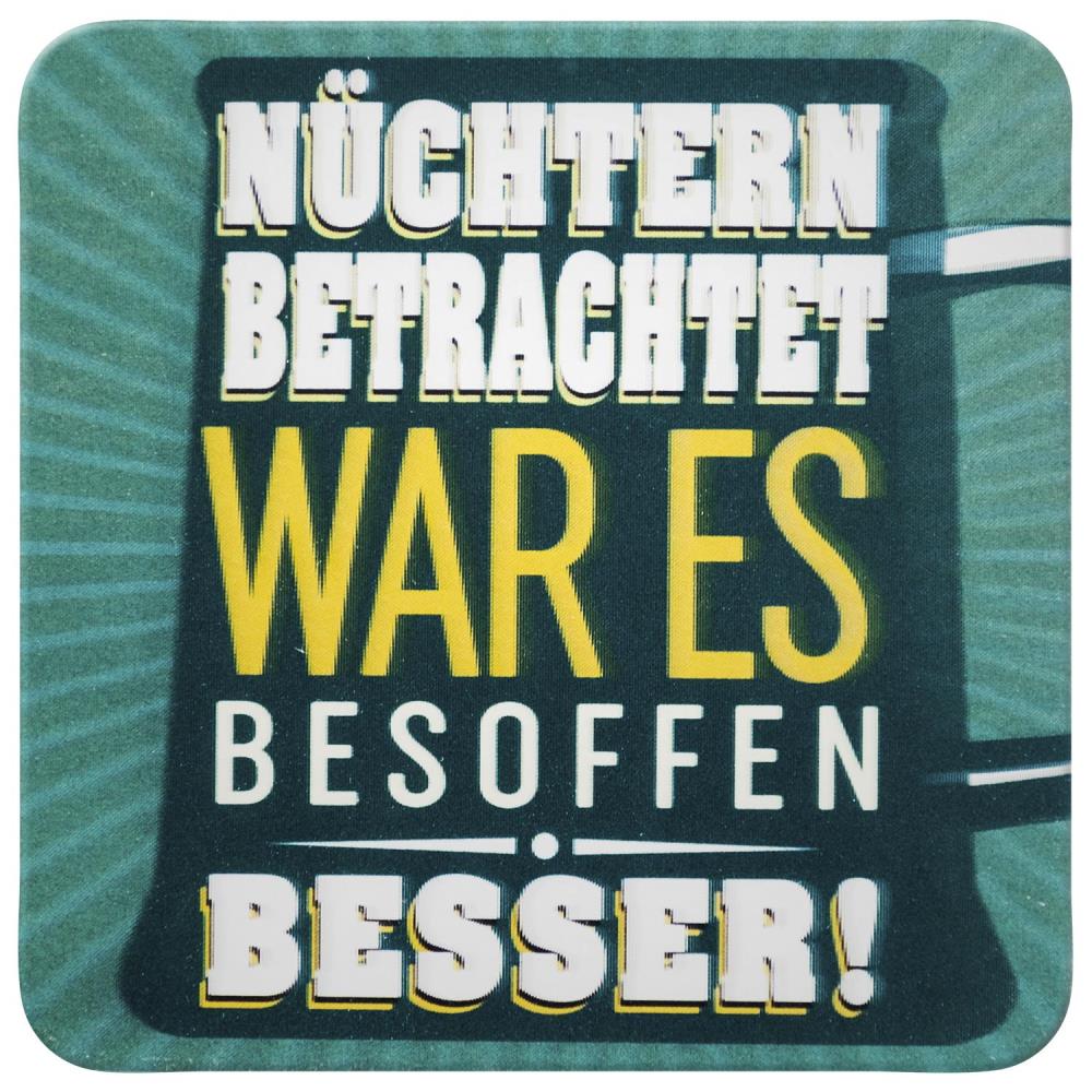 GRUSS & CO, 3D - Untersetzer 45889 - Nüchtern betrachtet ... - Weinatelier Agnes