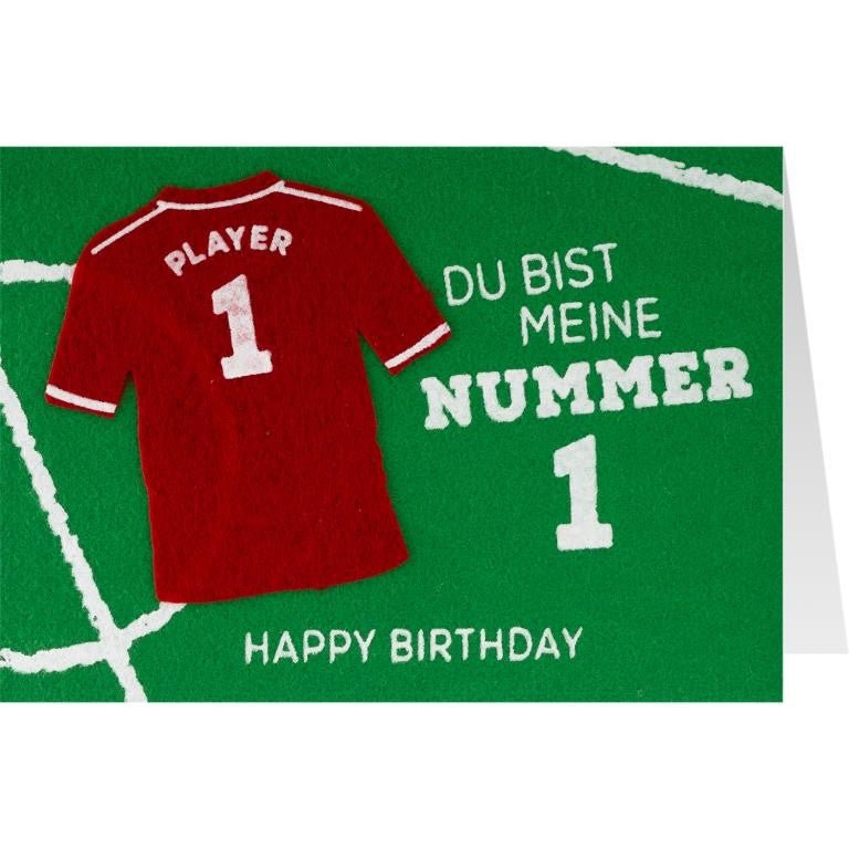 GRUSS & CO, Die Filzkarte »11 q« Happy Birthday - Weinatelier Agnes
