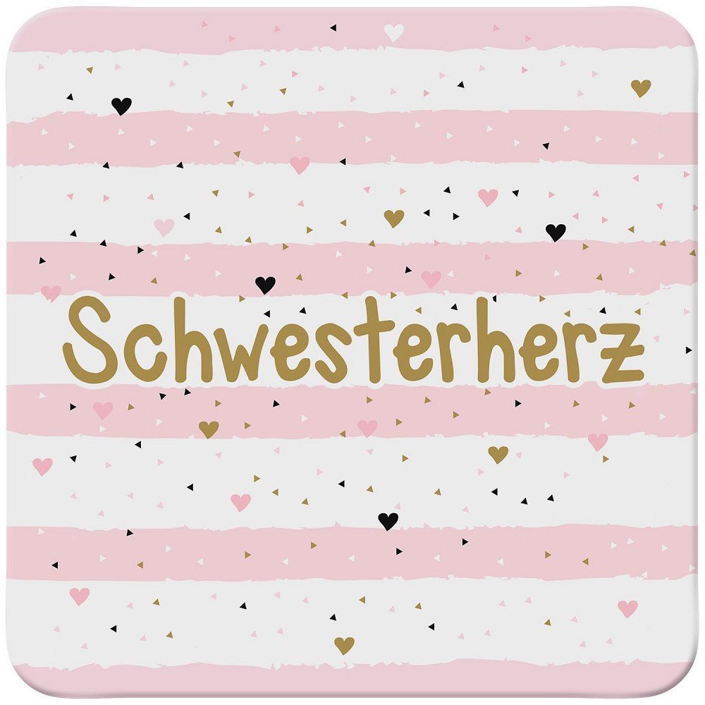 GRUSS & CO, Untersetzer 46244 »Schwesterherz« - Weinatelier Agnes