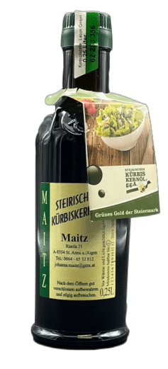 Maitz, Steirisches Kürbiskernöl, 0,25 l - Weinatelier Agnes