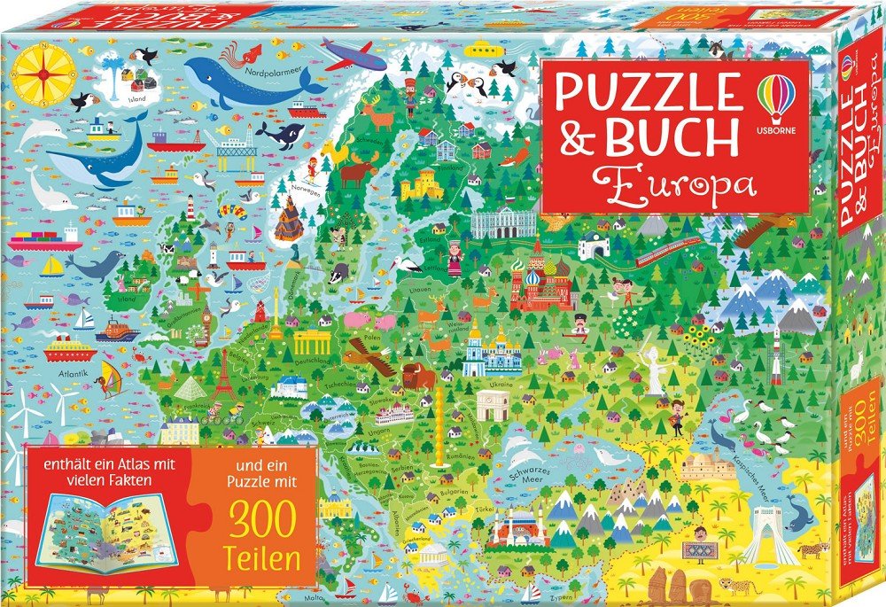 Melmoth Jonathan, Puzzle & Buch: Europa - Weinatelier Agnes