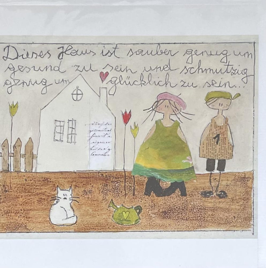 Michaela Mara, Kunstbillet Klappkarte BQ10MA1094 - Weinatelier Agnes