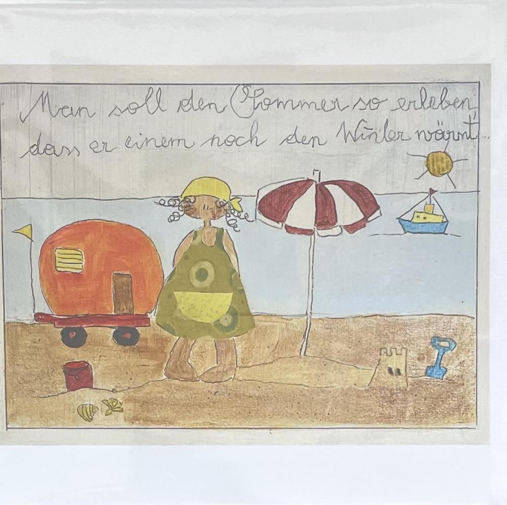 Michaela Mara, Kunstbillet Klappkarte BQ10MA1101 - Weinatelier Agnes