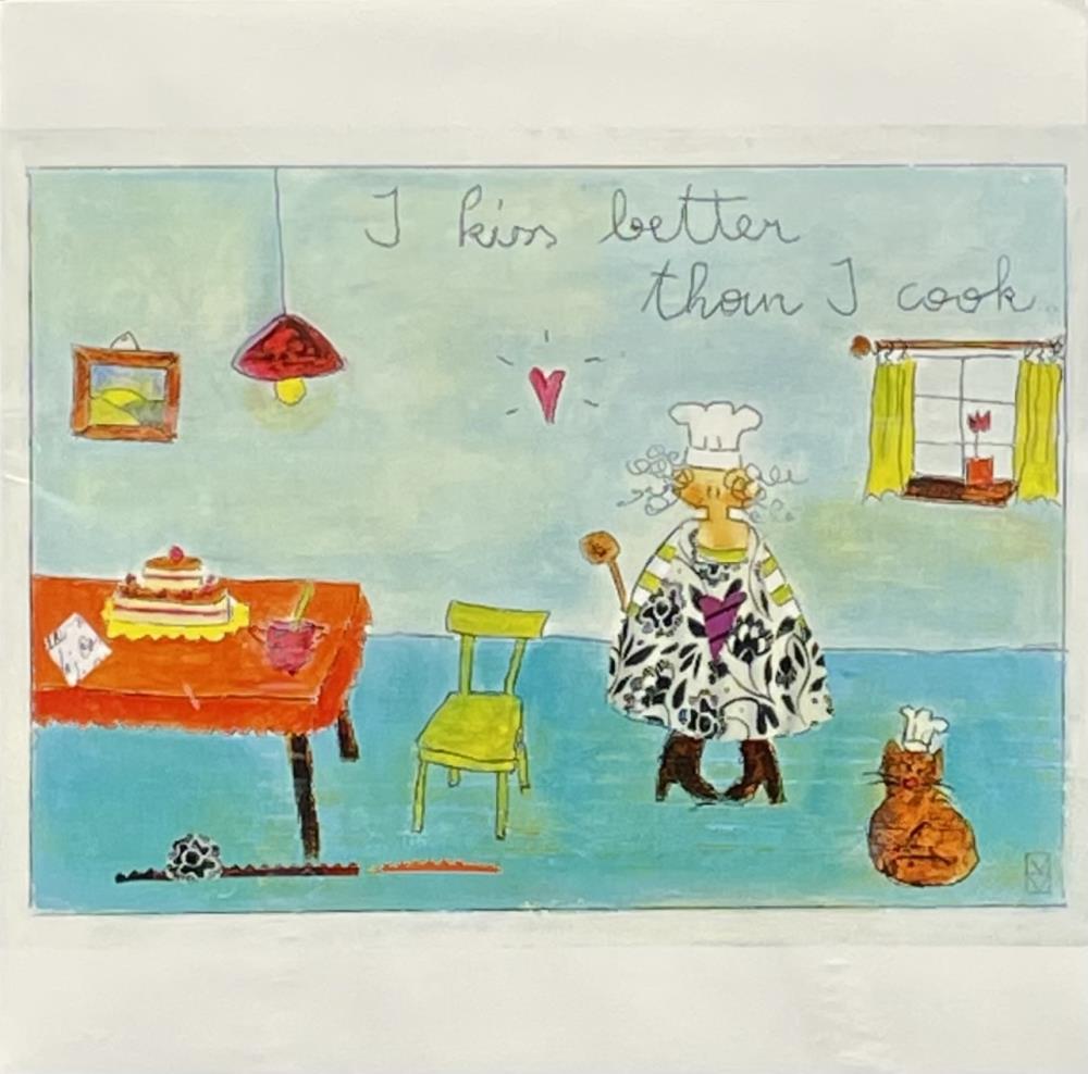Michaela Mara, Kunstbillet Klappkarte BQ10MA1112 - Weinatelier Agnes