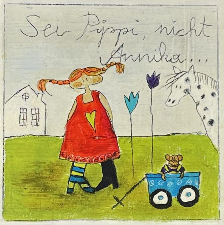 Michaela Mara, Kunstbillet Klappkarte BQ10MA1121 - Weinatelier Agnes