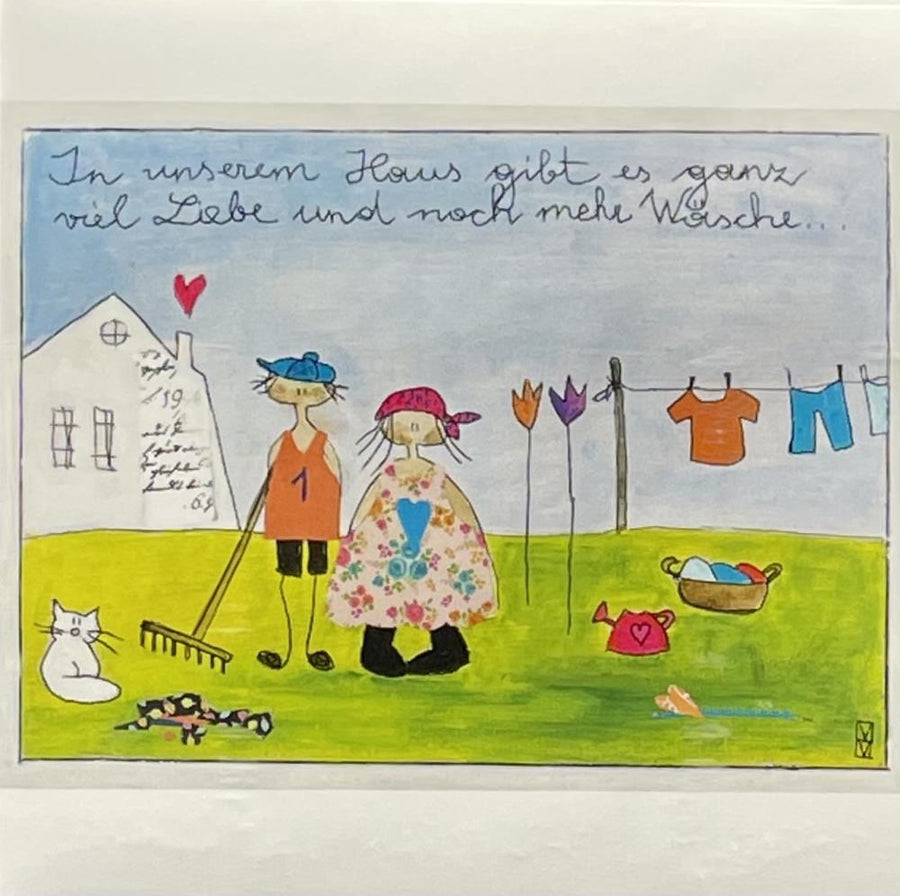 Michaela Mara, Kunstbillet Klappkarte BQ10MA1140 - Weinatelier Agnes