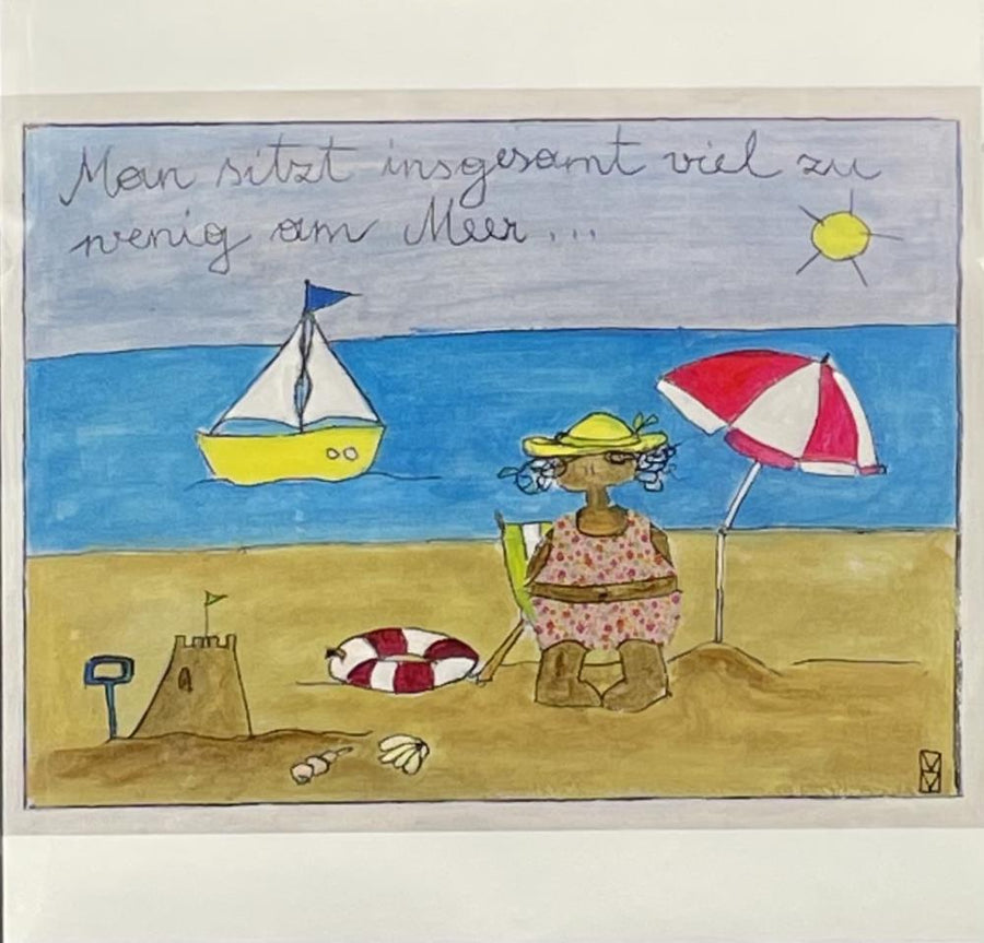 Michaela Mara, Kunstbillet Klappkarte BQ10MA1143 - Weinatelier Agnes