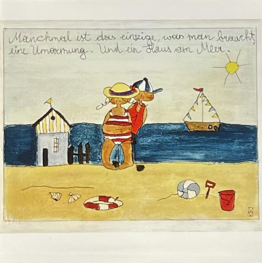Michaela Mara, Kunstbillet Klappkarte BQ10MA1162 - Weinatelier Agnes