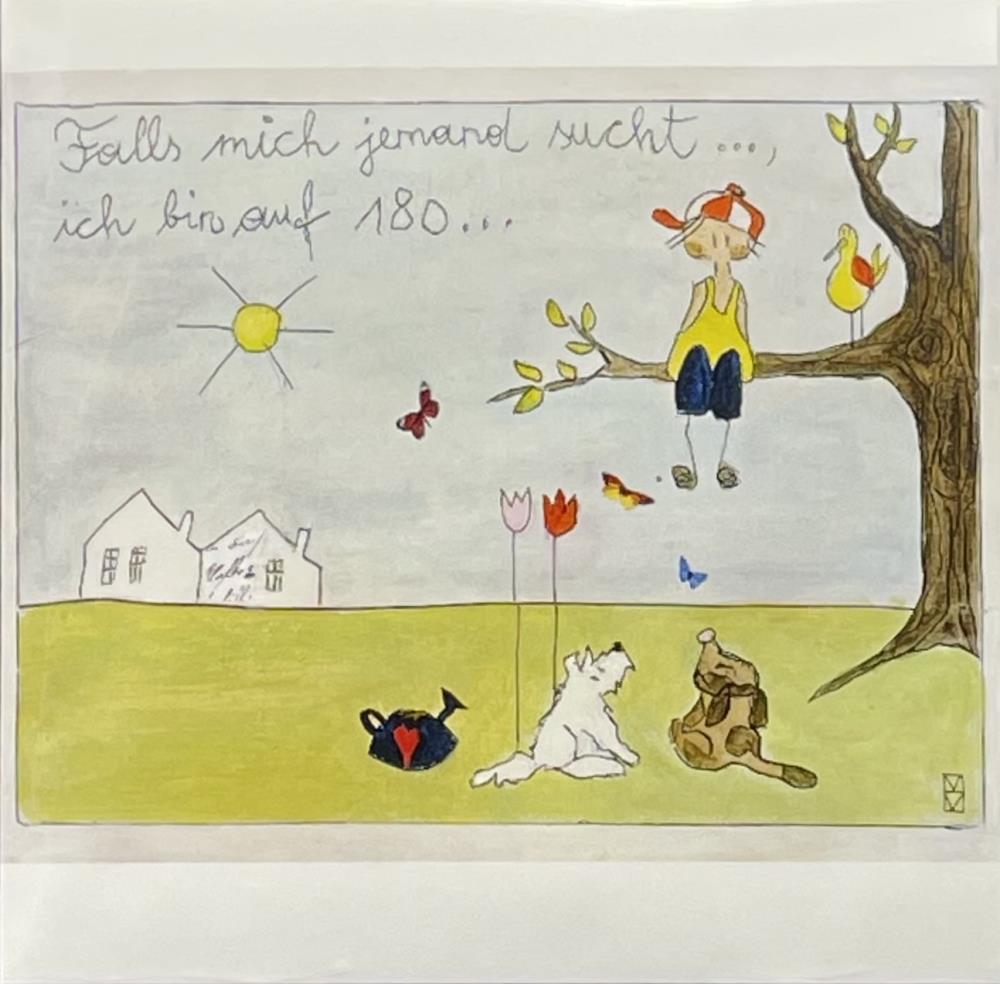 Michaela Mara, Kunstbillet Klappkarte BQ10MA1164 - Weinatelier Agnes